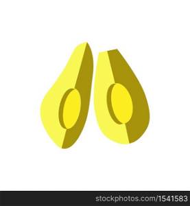 Avocado icon trendy flat design