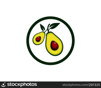  avocado illustration vector template  design