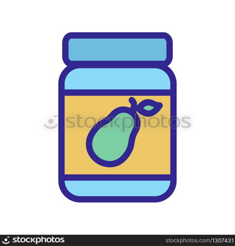 avocado in the Bank icon vector. avocado in the Bank sign. color isolated symbol illustration. avocado in the Bank icon vector outline illustration