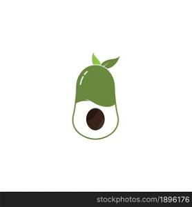 Avocado logo ilustration vector template