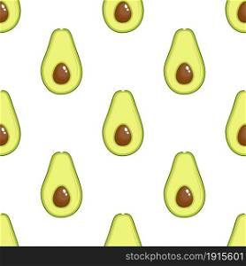 Avocado pattern geometric seamless. fresh avocados halfs pattern. Vector illustration in flat style. Avocado pattern geometric seamless
