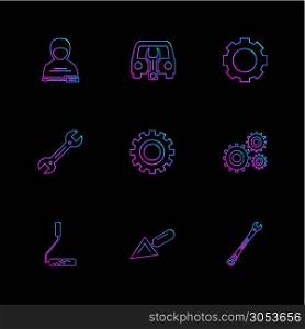 avtar , gera , setting , spade ,hardware , tools , constructions , labour , icon, vector, design, flat, collection, style, creative, icons , wrench , work ,