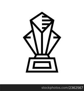 award ch&ionship line icon vector. award ch&ionship sign. isolated contour symbol black illustration. award ch&ionship line icon vector illustration