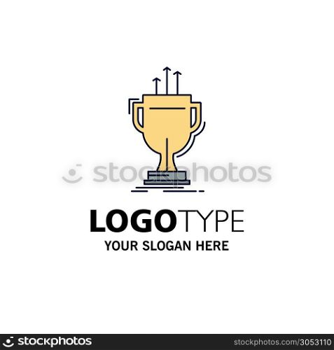 award, competitive, cup, edge, prize Flat Color Icon Vector