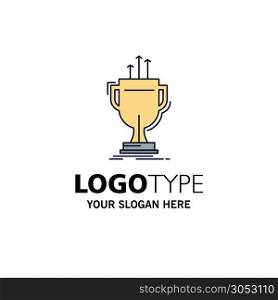 award, competitive, cup, edge, prize Flat Color Icon Vector