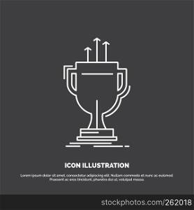 award, competitive, cup, edge, prize Icon. Line vector symbol for UI and UX, website or mobile application