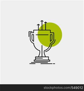 award, competitive, cup, edge, prize Line Icon. Vector EPS10 Abstract Template background