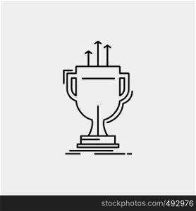 award, competitive, cup, edge, prize Line Icon. Vector isolated illustration. Vector EPS10 Abstract Template background