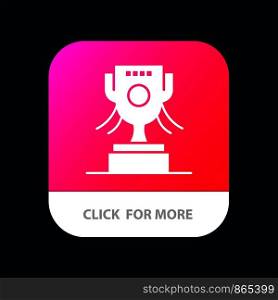 Award, Cup, Ireland Mobile App Button. Android and IOS Glyph Version