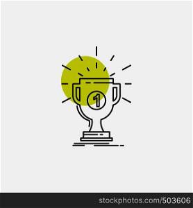 award, cup, prize, reward, victory Line Icon. Vector EPS10 Abstract Template background
