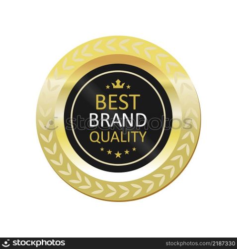 Award for business development stamp vector design. Company brand quality. Isolated outline illustration. Guarantee badge. Approved seal with text. Decorative sticker on white background. Award for business development stamp vector design