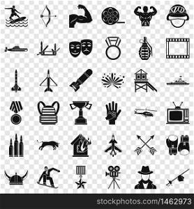 Award icons set. Simple style of 36 award vector icons for web for any design. Award icons set, simple style