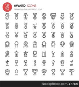 Award Icons , Thin Line and Pixel Perfect Icons