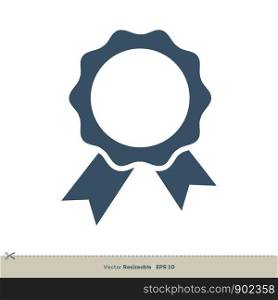 Award Ribbon Vector Logo Template Illustration Design. Vector EPS 10.