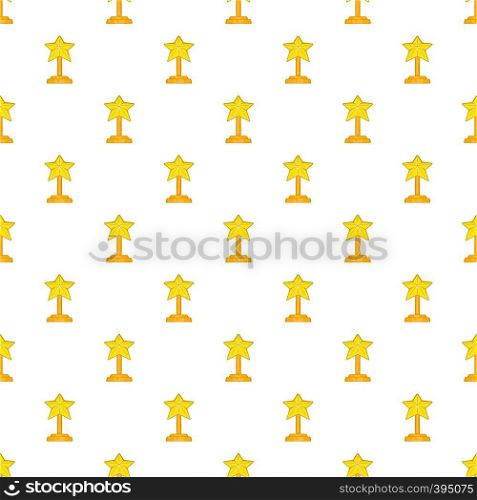 Award star pattern. Cartoon illustration of award star vector pattern for web. Award star pattern, cartoon style