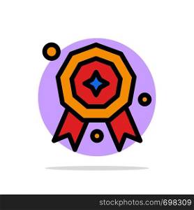 Award, Star, Prize Abstract Circle Background Flat color Icon