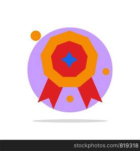 Award, Star, Prize Abstract Circle Background Flat color Icon