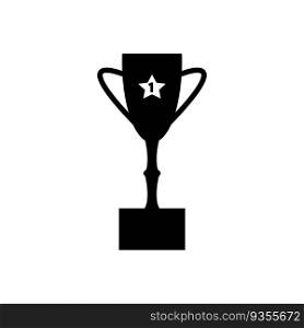 award trophy icon logo vector design