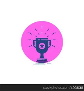 award, trophy, prize, win, cup Glyph Icon.. Vector EPS10 Abstract Template background