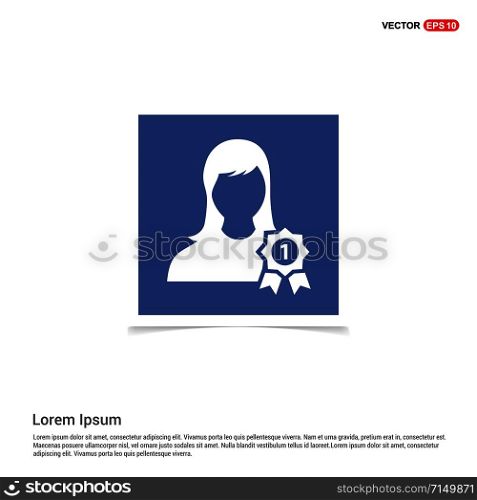 Award user Icon - Blue photo Frame