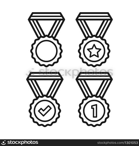 award vector icon, flat design best vector award illustration, medal icon