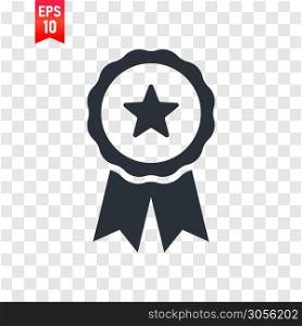 Award vector icon in trendy flat style, medal flat isolated icon illustration