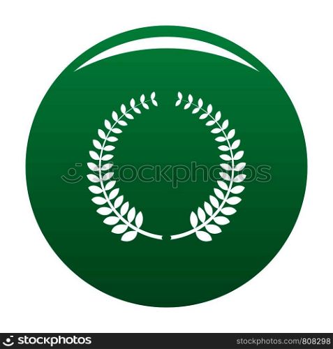 Awarding icon. Simple illustration of awarding vector icon for any design green. Awarding icon vector green