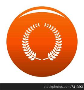 Awarding icon. Simple illustration of awarding vector icon for any design orange. Awarding icon vector orange