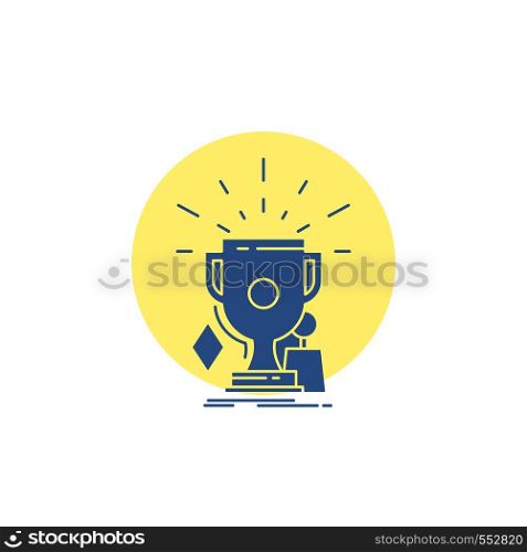 awards, game, sport, trophies, winner Glyph Icon.. Vector EPS10 Abstract Template background