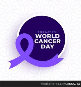 awareness poster for world cancer day design