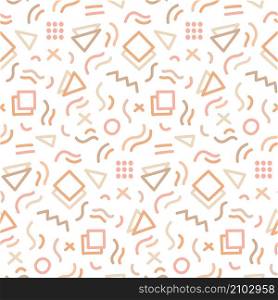 Awesome Abstract Retro Memphis Vector Seamless Pattern Design. Great for spring summer, fabric, textile, background, wallpaper, scrap booking, gift wrap, accessories, and clothing.