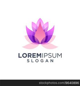 Awesome lotus flower logo design inspiration Vector Image