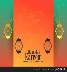 awesome ramadan kareem decorative background