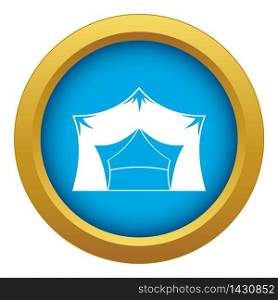 Awning tent icon blue vector isolated on white background for any design. Awning tent icon blue vector isolated