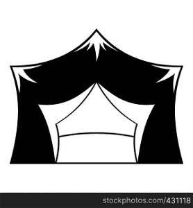 Awning tent icon. Simple illustration of awning tent vector icon for web. Awning tent icon, simple style