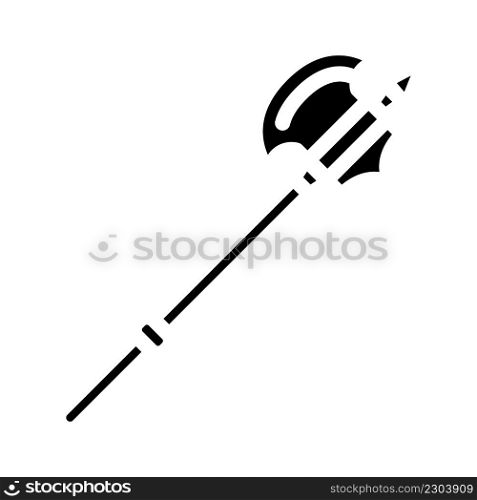 ax weapon glyph icon vector. ax weapon sign. isolated contour symbol black illustration. ax weapon glyph icon vector illustration