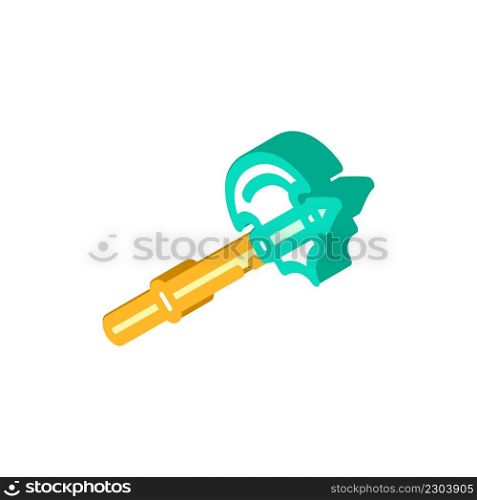 ax weapon isometric icon vector. ax weapon sign. isolated symbol illustration. ax weapon isometric icon vector illustration