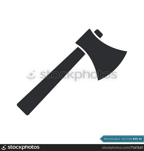 Axe Flat Icon Vector Template Illustration Design