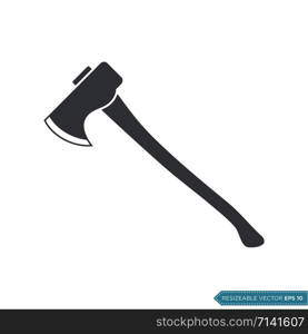 Axe Flat Icon Vector Template Illustration Design