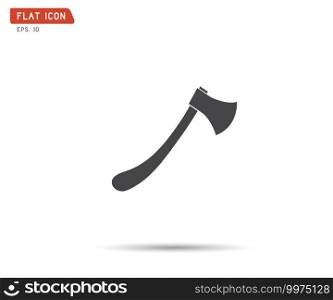 Axe icon flat. Illustration isolated vector sign symbol
