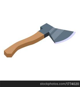 Axe icon. Isometric of Axe vector icon for web design isolated on white background. Axe icon, isometric style