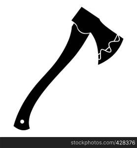 Axe In blood icon. Simple illustration of axe In blood vector icon for web. Axe In blood icon, simple style