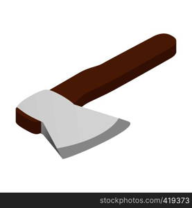 Axe isometric 3d icon isolated on a white background. Axe isometric 3d icon