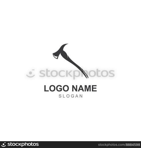 Axe logo/hatchet logo with concept design vector.