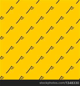 Axe pattern seamless vector repeat geometric yellow for any design. Axe pattern vector