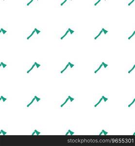 Axe weapon icon pattern seamless white background Vector Image