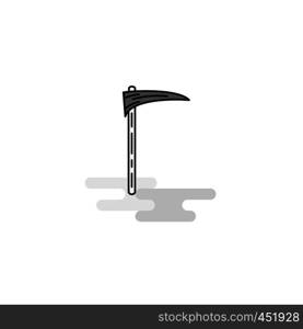 Axe Web Icon. Flat Line Filled Gray Icon Vector