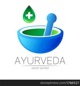 Ayurvedic Creative vector logotype or symbol. Mortar and pestle concept for ayurveda , business, medicine, therapy, pharmacy. Herbal Logo Design for label. Simple bowl and drop, cross. Ayurvedic Creative vector logotype or symbol. Mortar and pestle concept for ayurveda, business, medicine, therapy, pharmacy. Herbal Logo Design for label. Simple bowl and drop, cross.