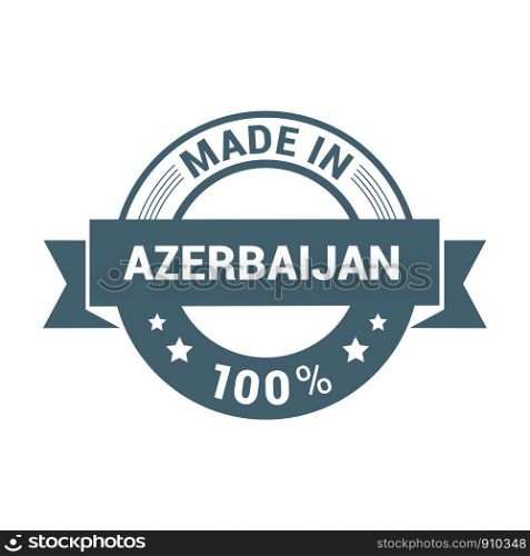 Azerbaijan stamp design vector