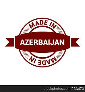 Azerbaijan stamp design vector
